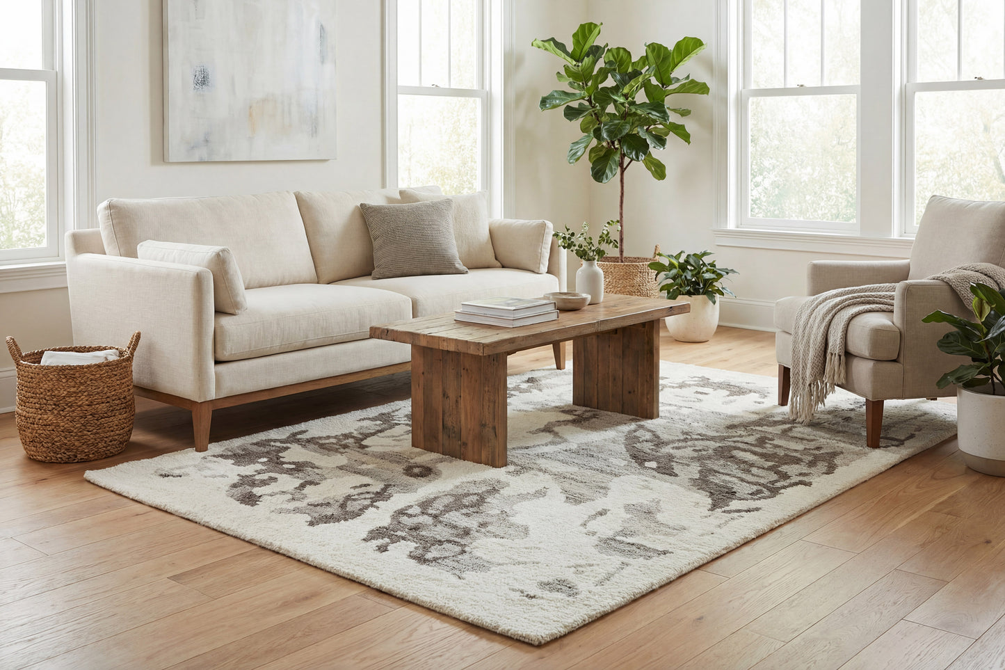 Wave 10901-180 Ivory/Taupe Area Rug