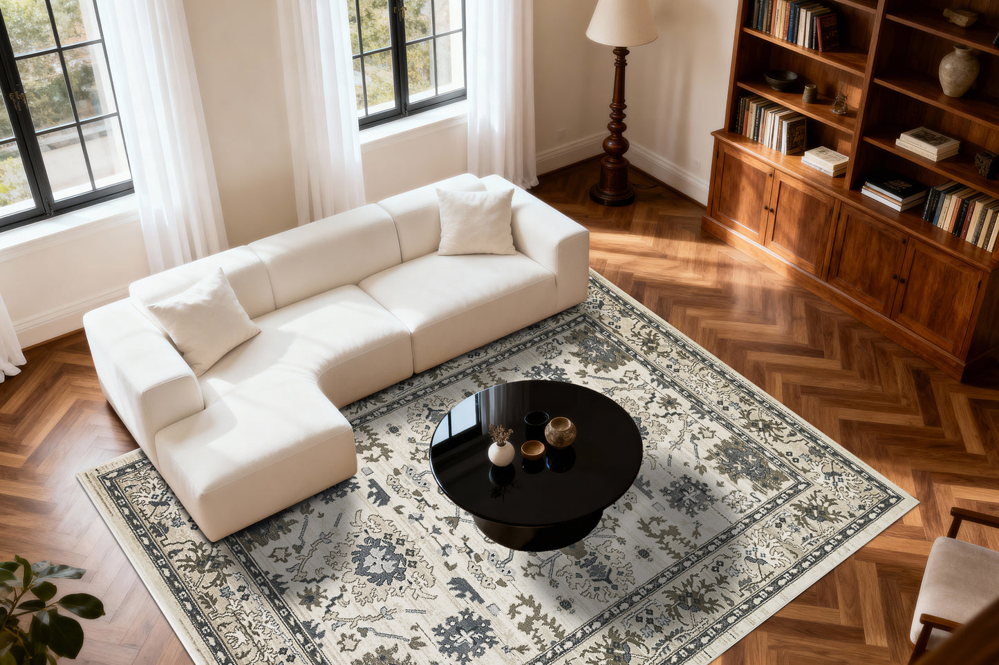 Yazd 8531-100 Ivory Area Rug