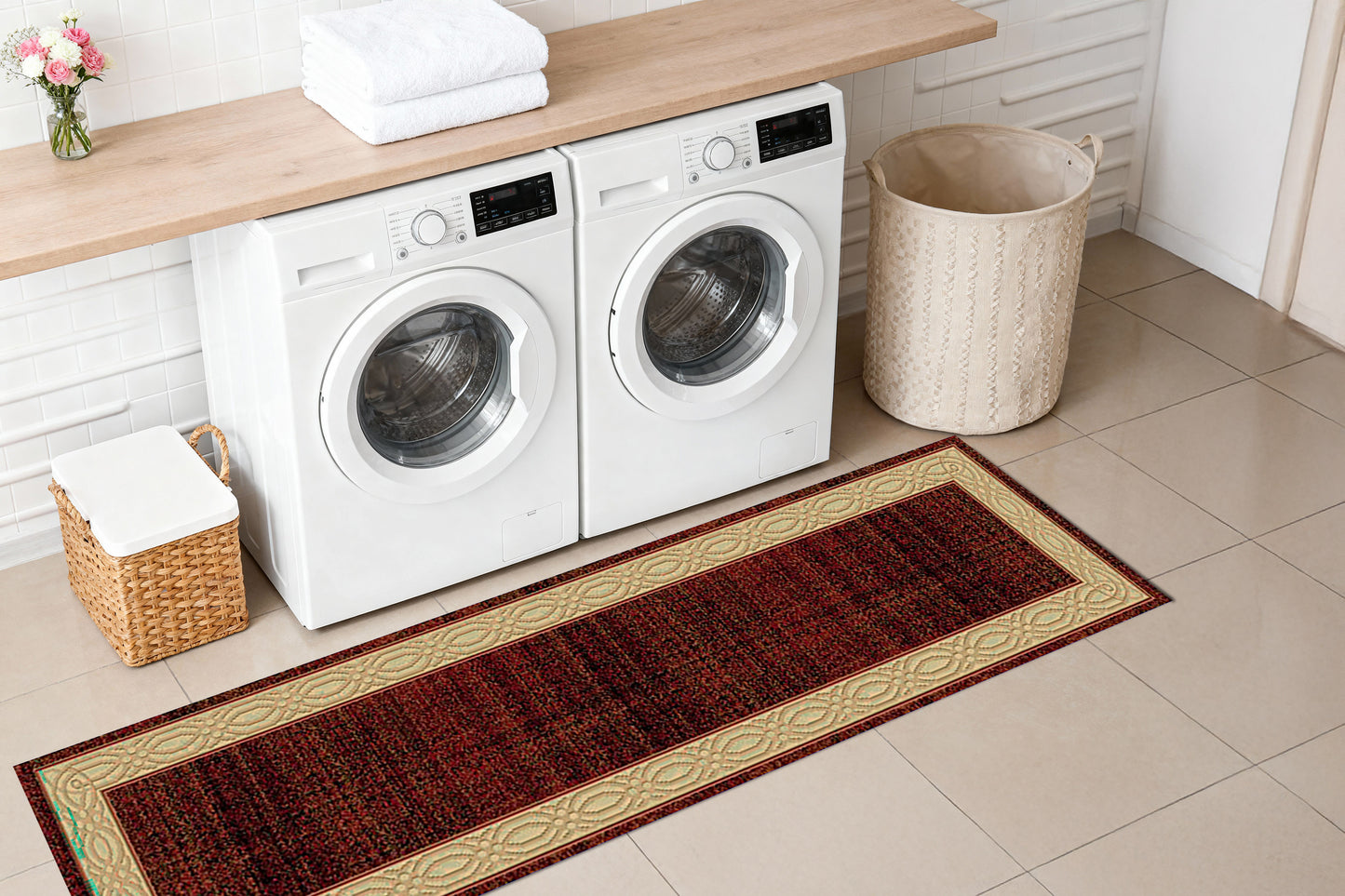 Yazd 1770-310 Red Area Rug