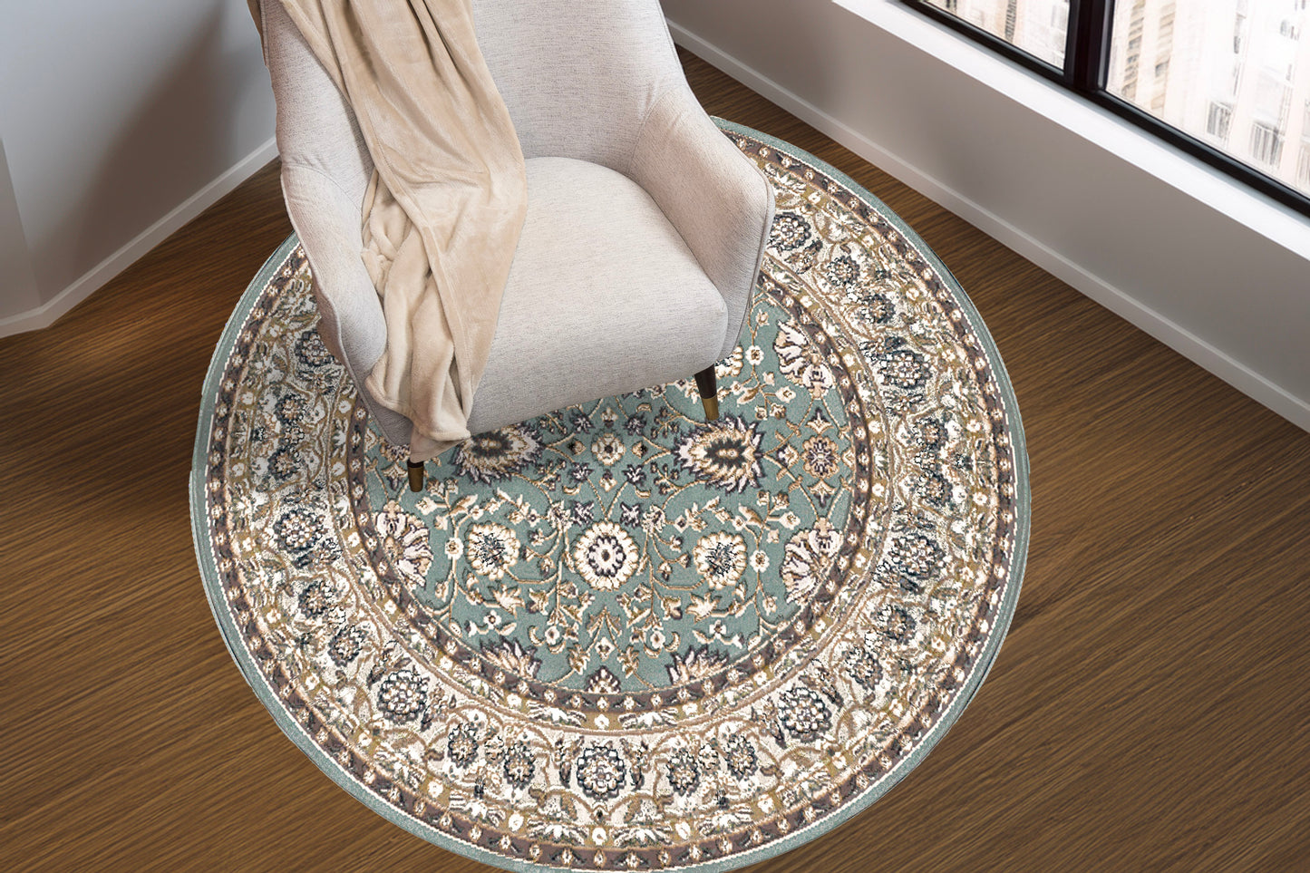 Yazd 2803-150 Grey/Ivory Area Rug