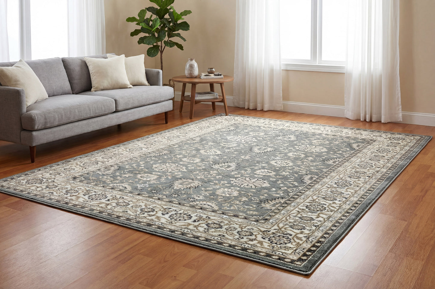 Yazd 2803-150 Grey/Ivory Area Rug