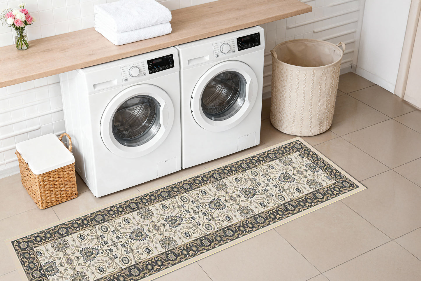 Yazd 2803-190 Ivory/Grey Area Rug
