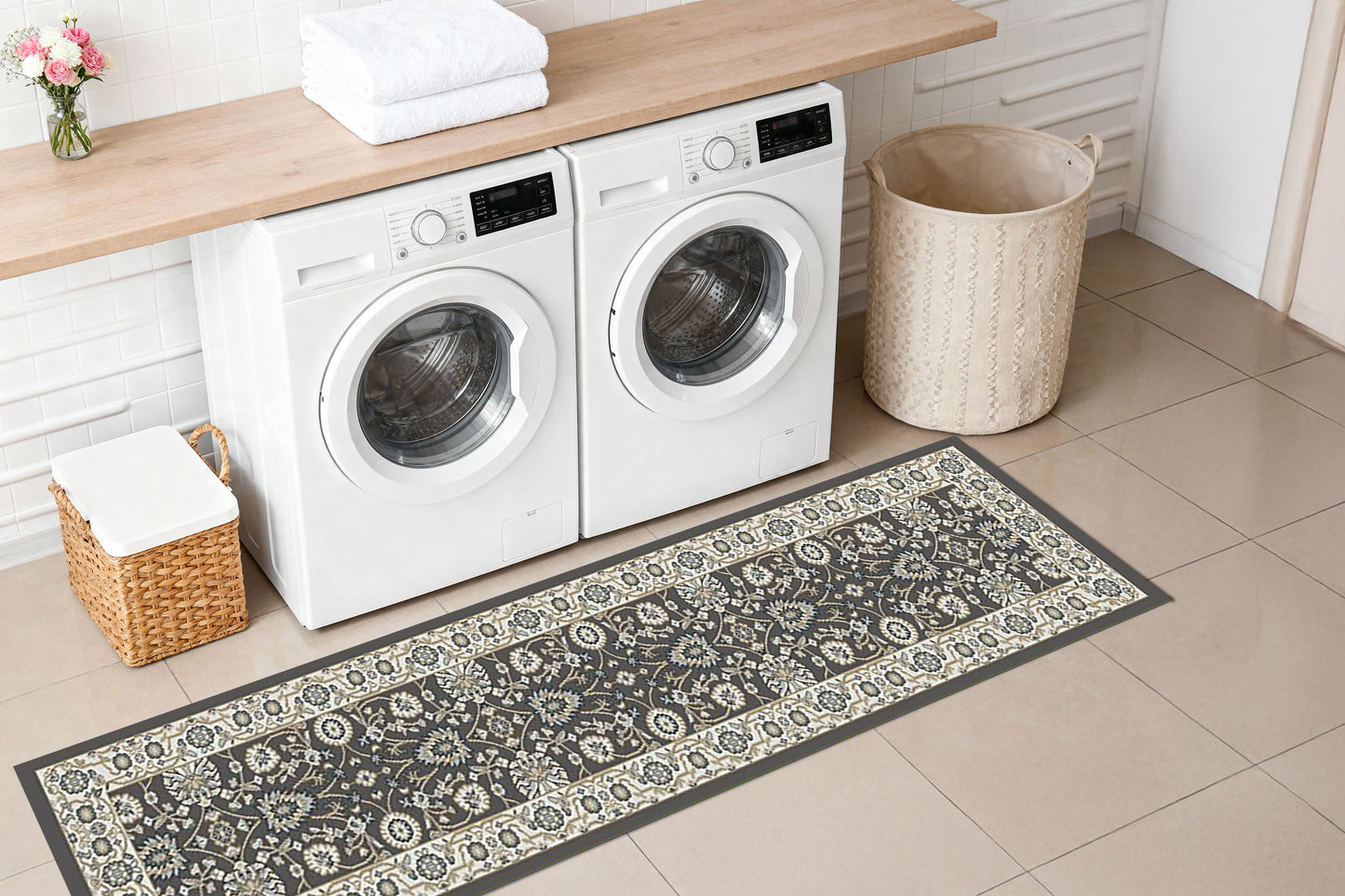 Yazd 2803-910 Grey/Ivory Area Rug