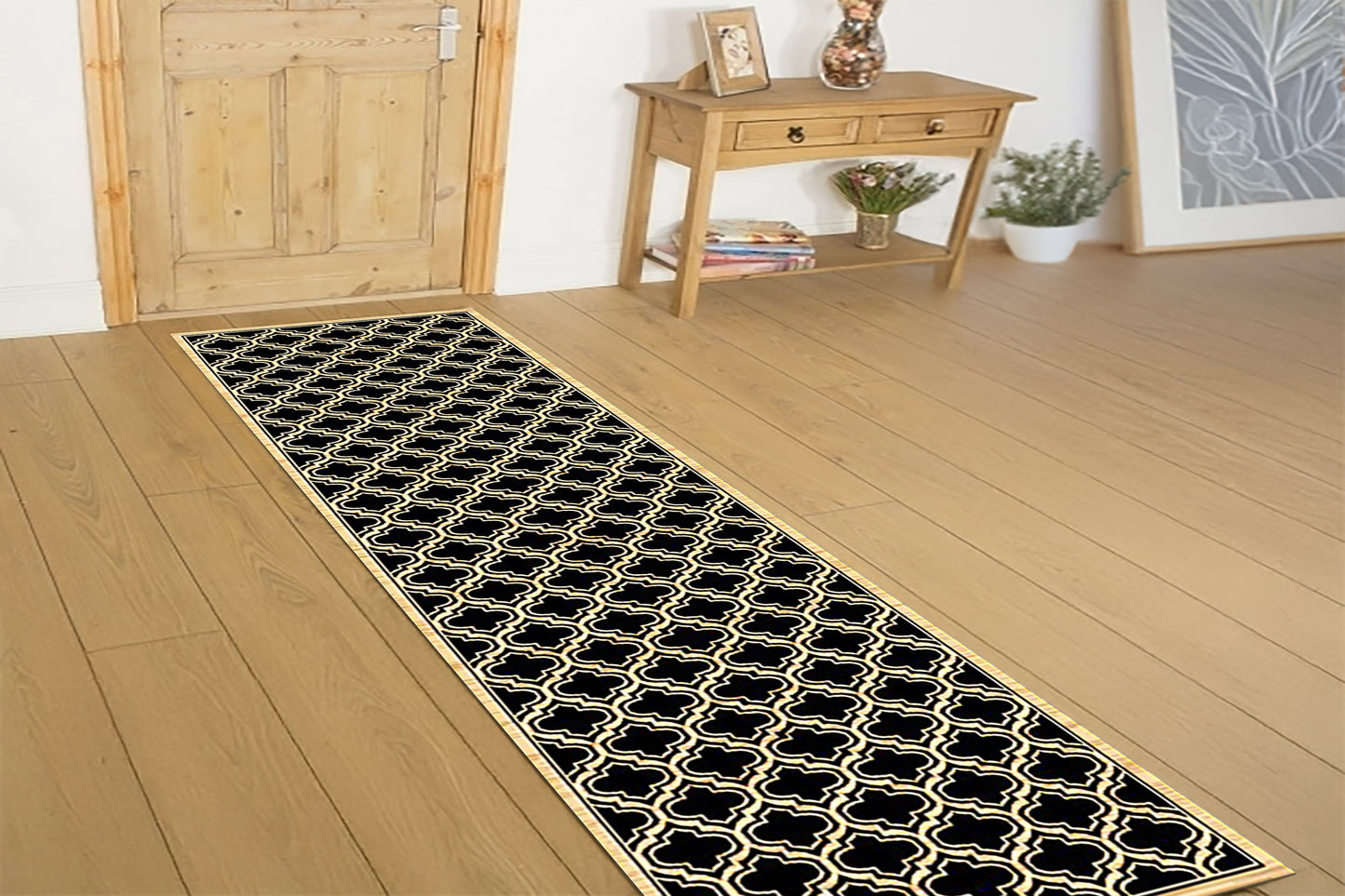 Yazd 2816-090 Black Area Rug