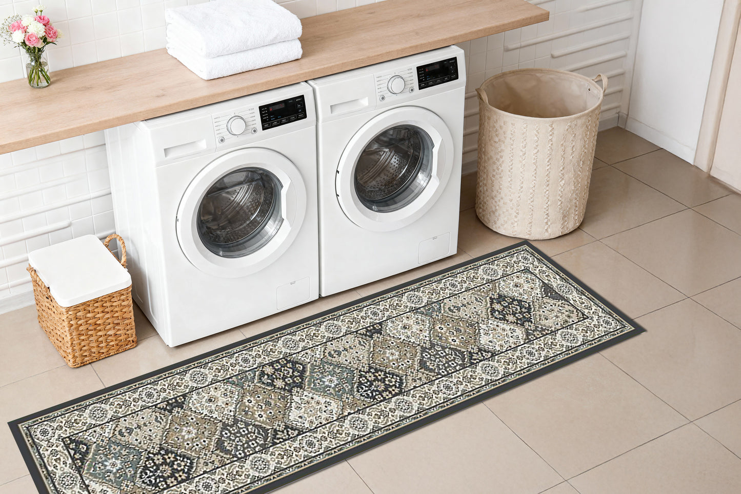 Yazd 8471-910 Grey/Ivory Area Rug