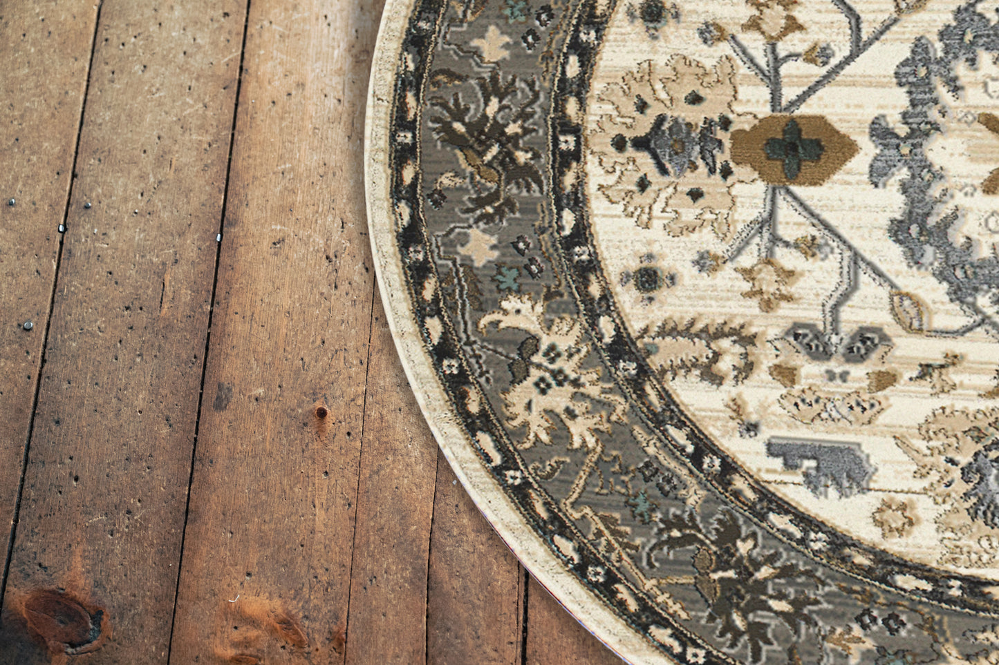 Yazd 8531-190 Ivory/Grey Area Rug