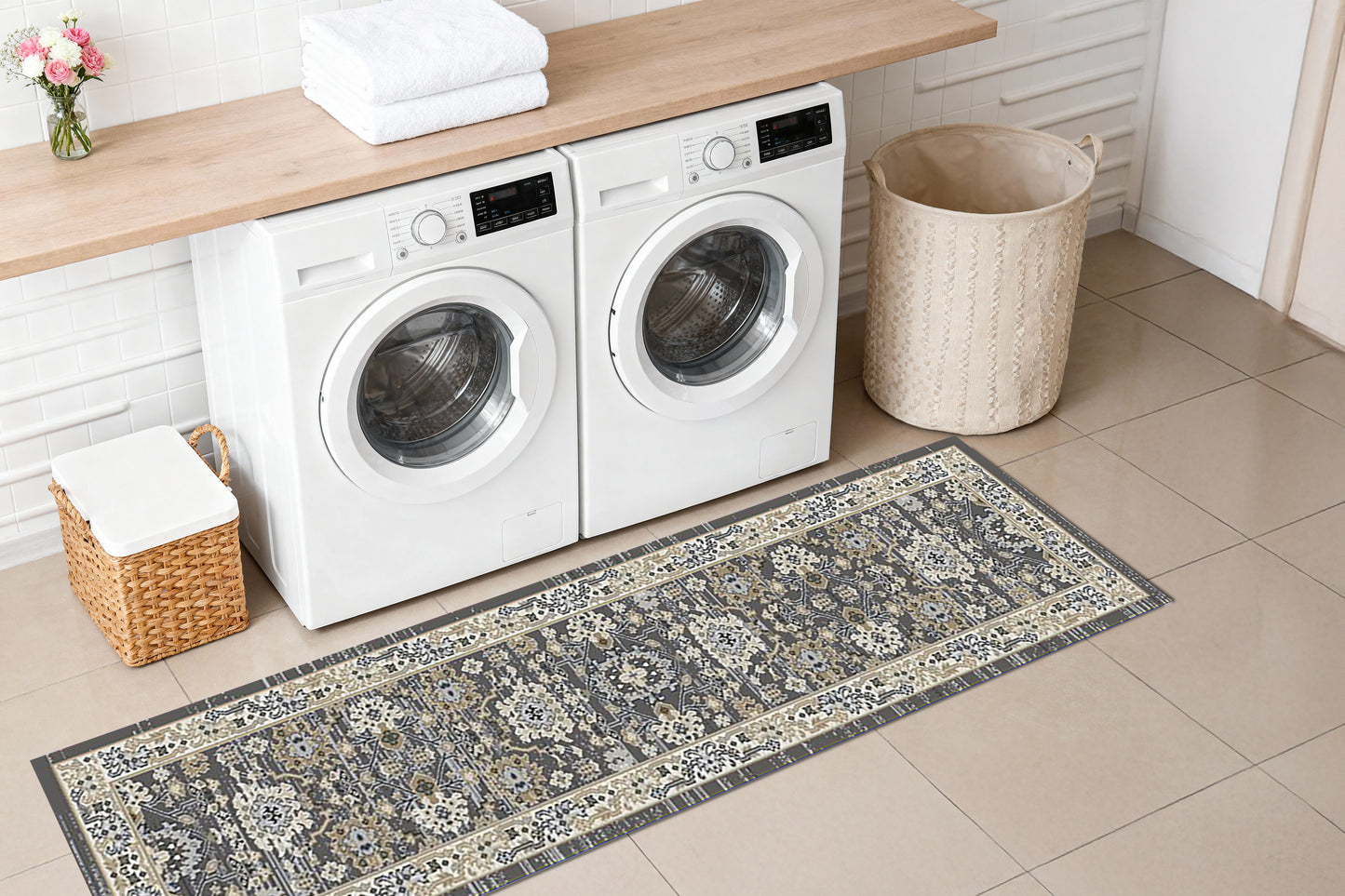 Yazd 8531-910 Grey/Ivory Area Rug