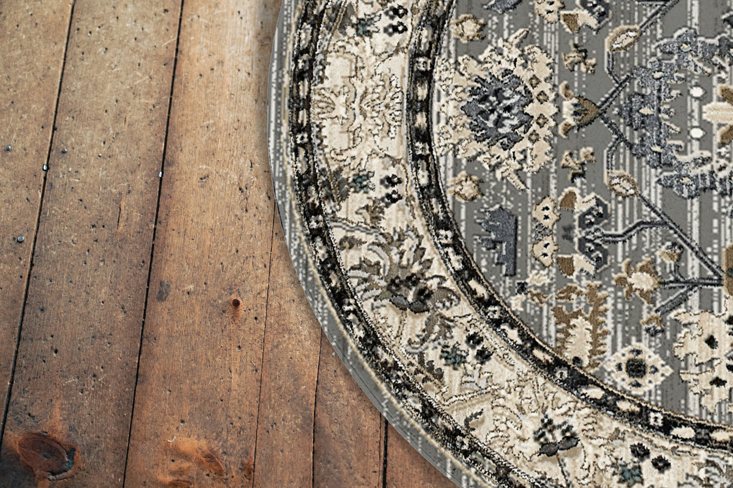 Yazd 8531-910 Grey/Ivory Area Rug