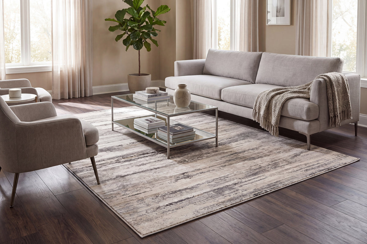 Zen 8336-900 Grey/Taupe Area Rug