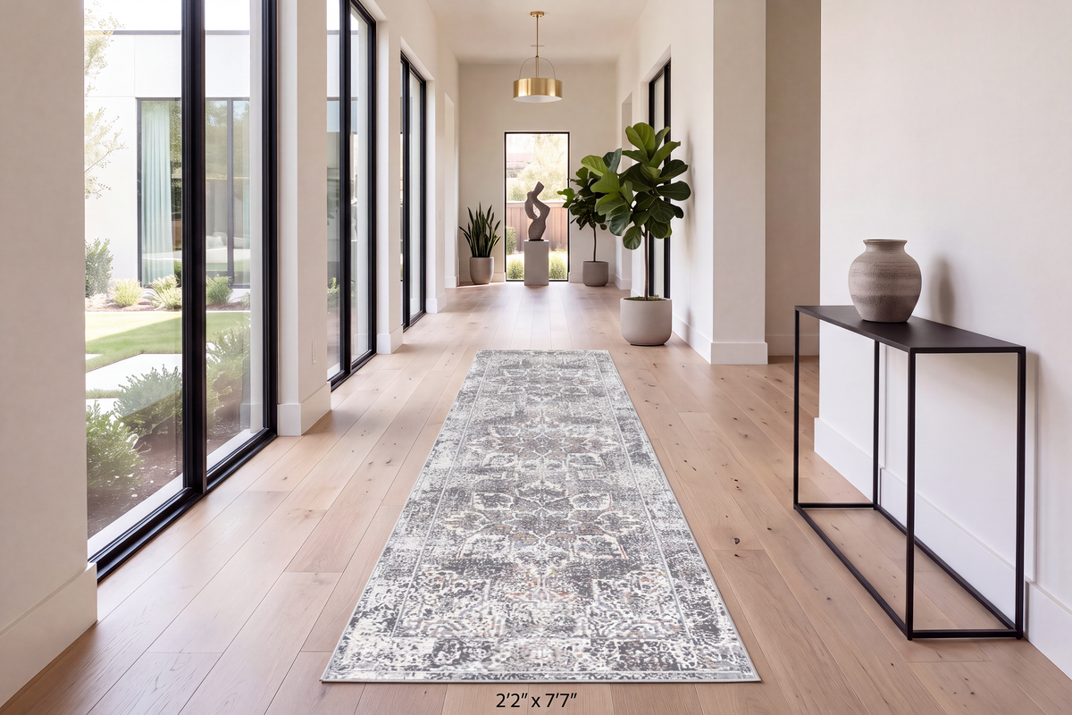 Zen 8337-950 Grey/Blue Area Rug