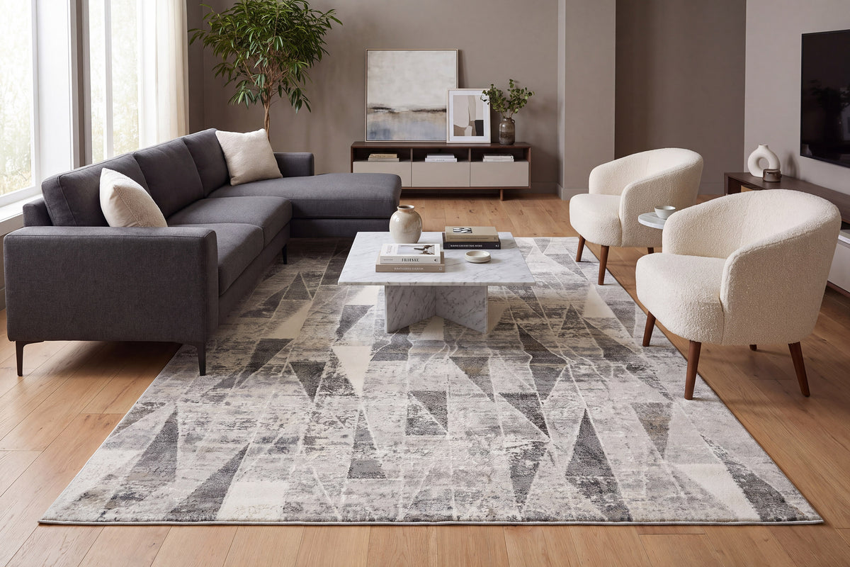 Zen 8340-900 Grey Area Rug