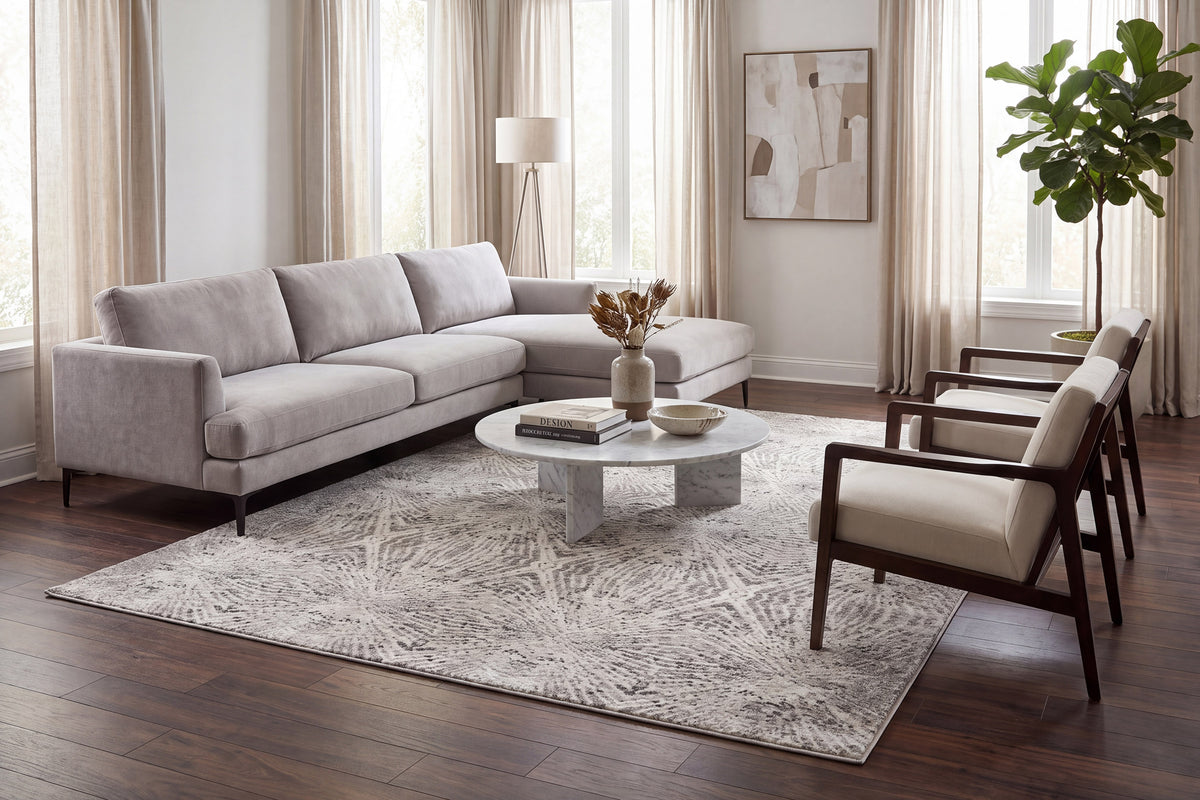 Zen 8344-900 Grey Area Rug