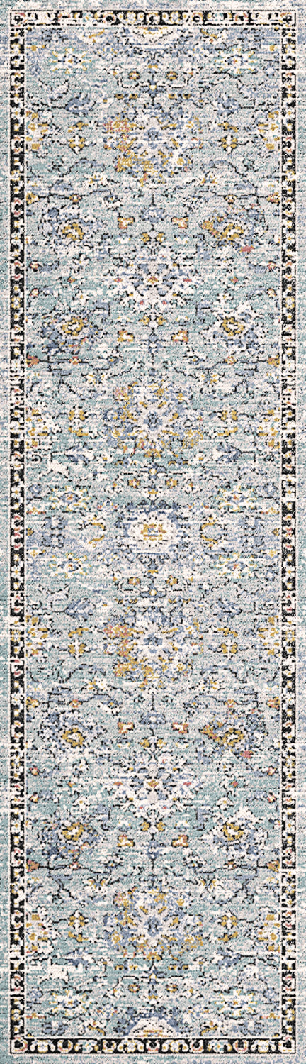 Mabel 4092-559 Aqua/Multi Area Rug