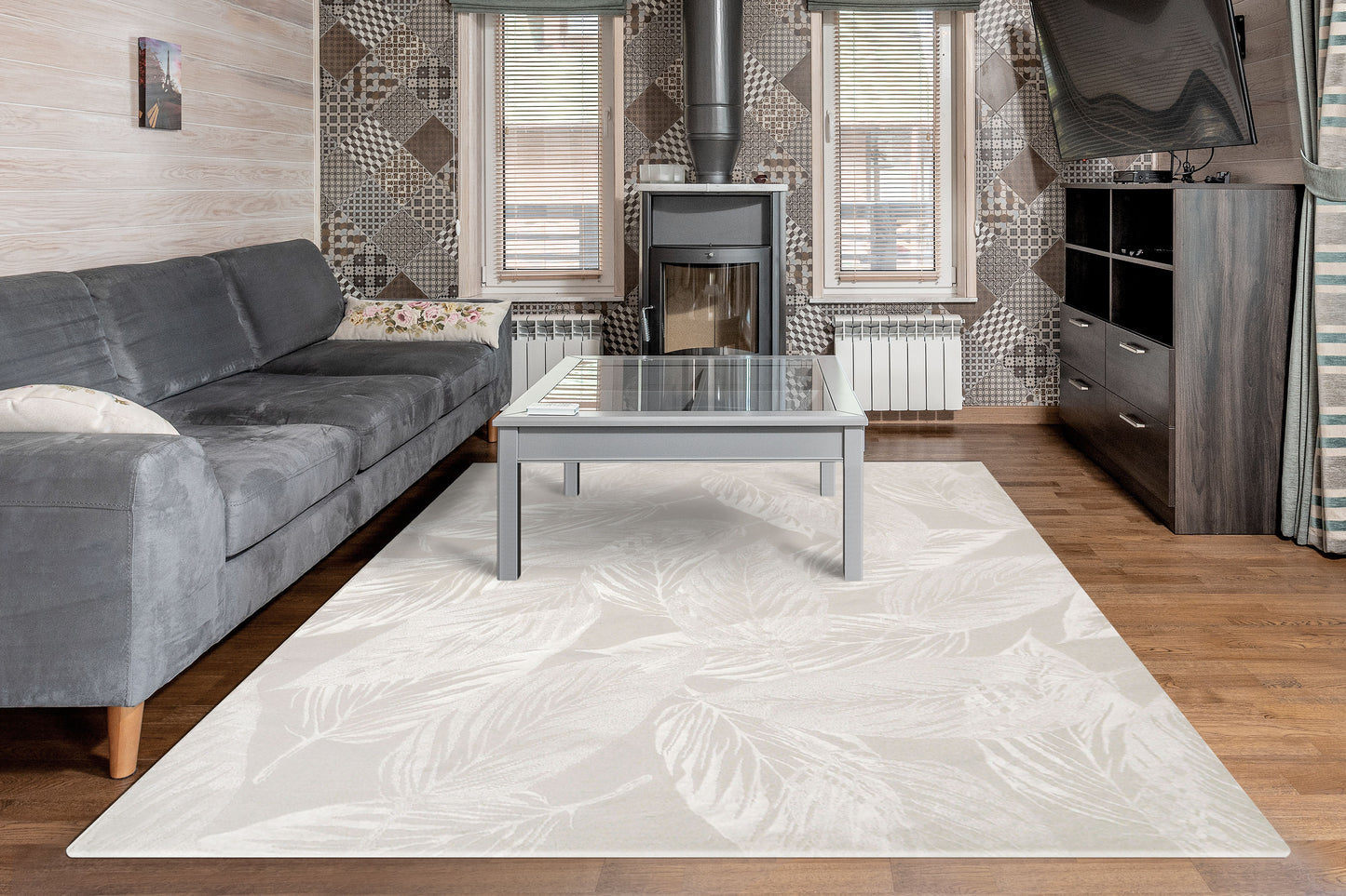 Rori 9369-900 Grey Area Rug