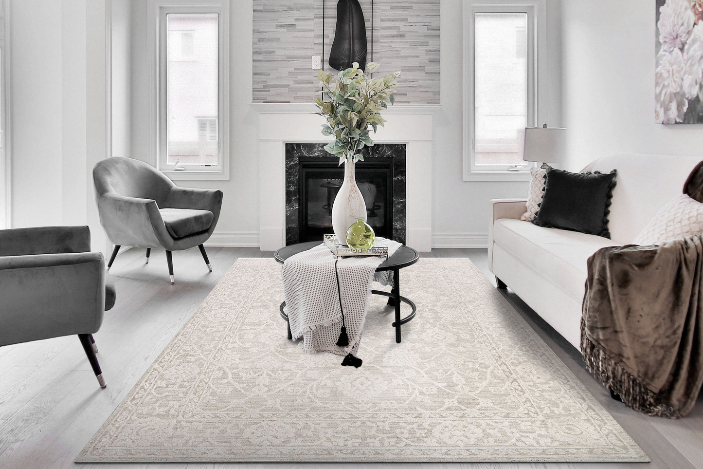 Hamilton 10600-100 Cream Area Rug