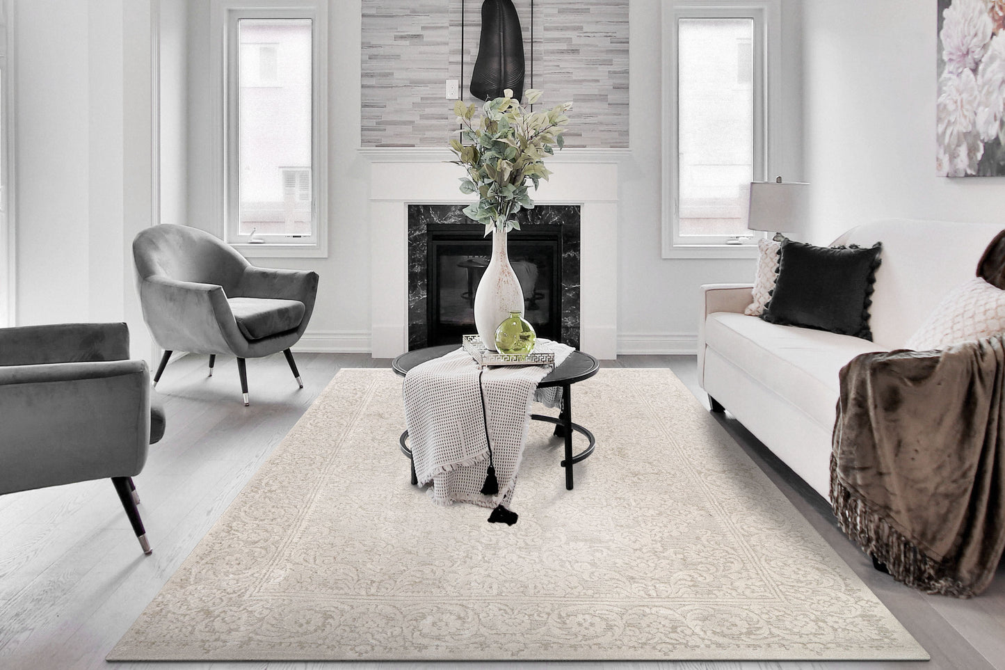 Hamilton 10601-100 Cream Area Rug