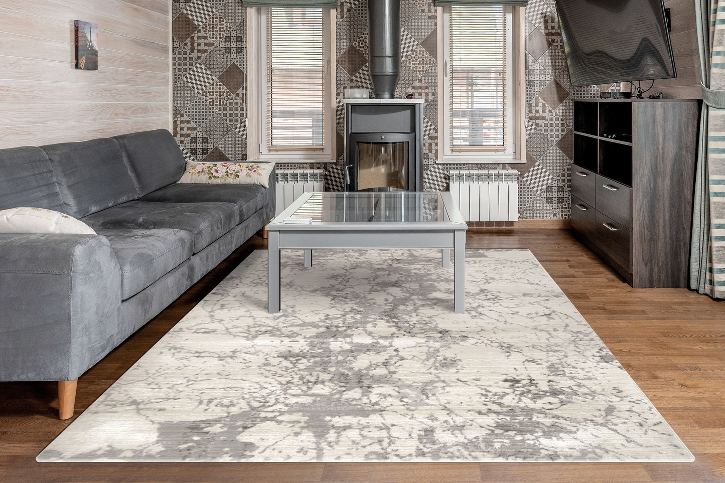 Rori 9353-199 Ivory/Multi Area Rug