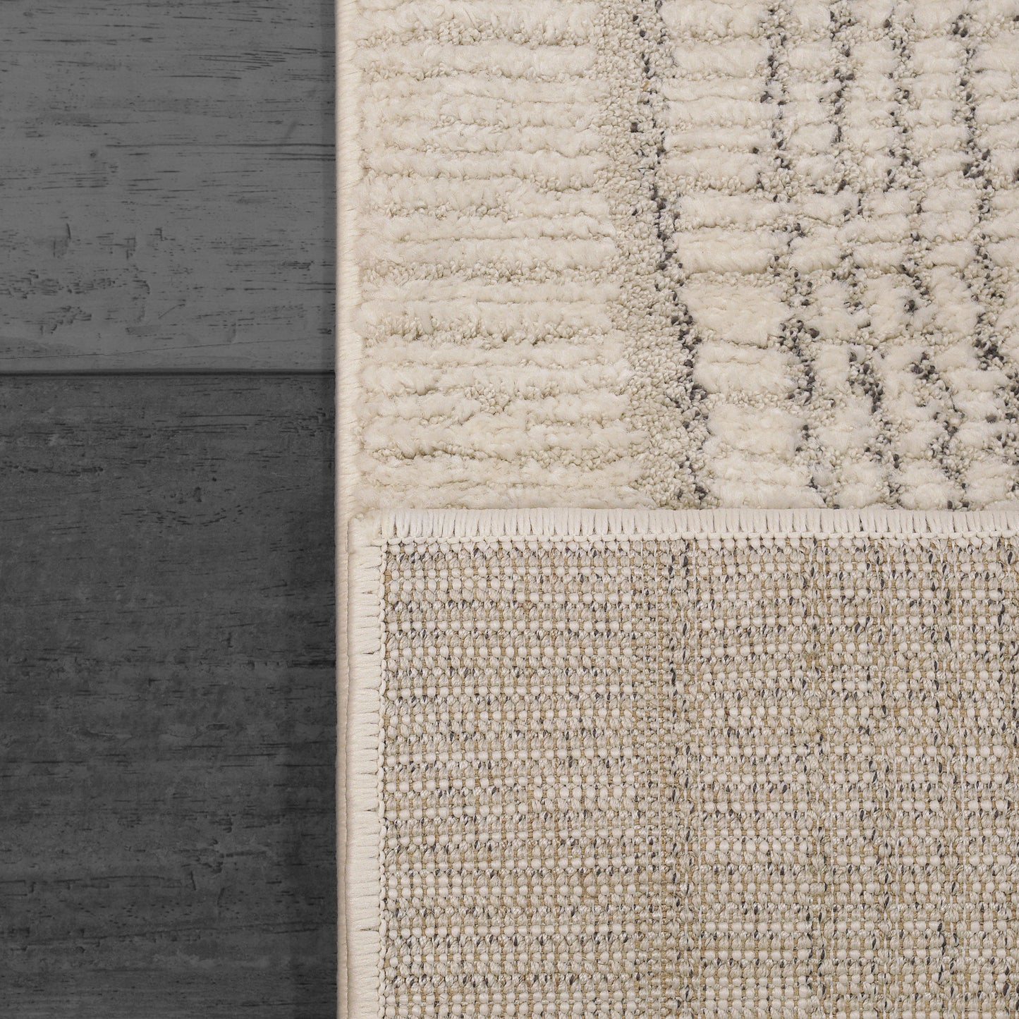 Monroe 9801-890 Beige/Grey Area Rug