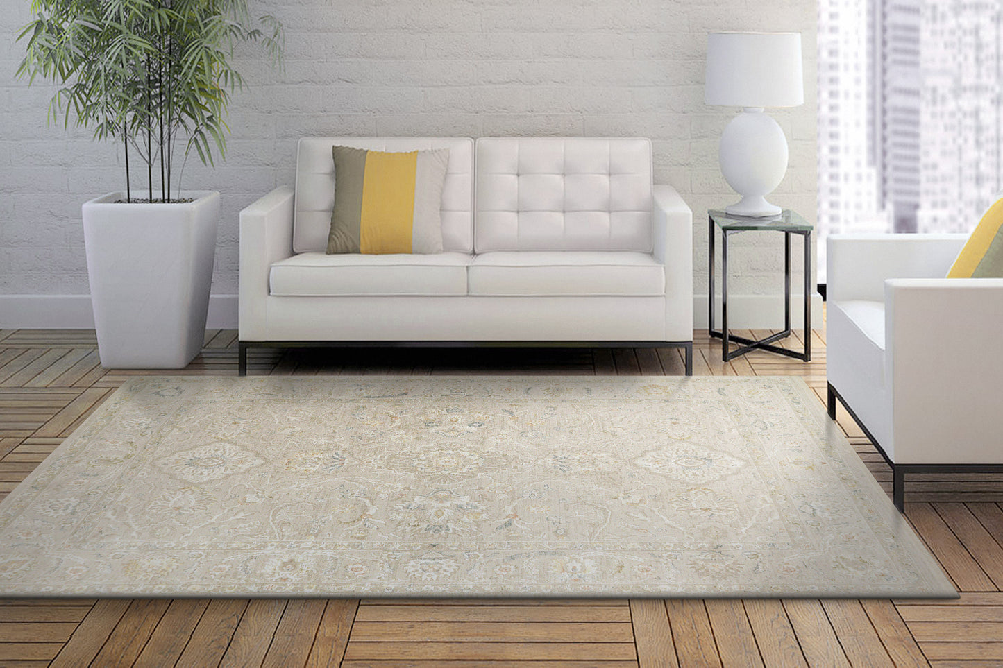 Hudson 1450-800 Beige Area Rug