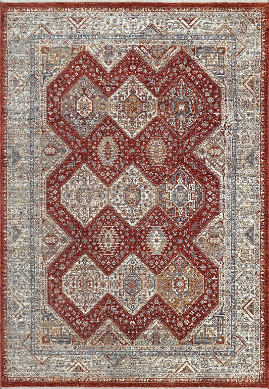 Dakota 6641-399 Red/Multi Area Rug