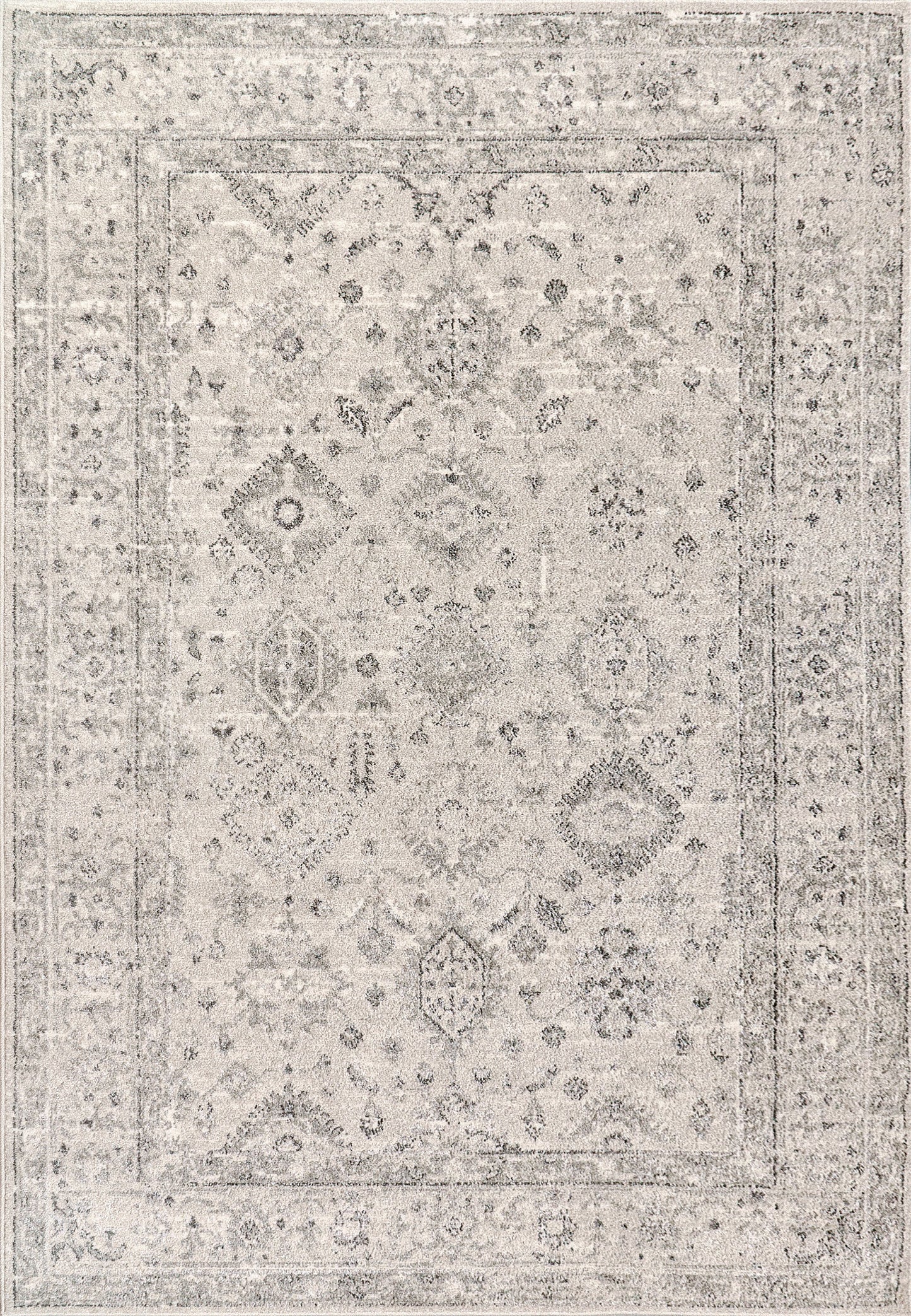 Eclectic 6012-190 Cream/Grey Area Rug