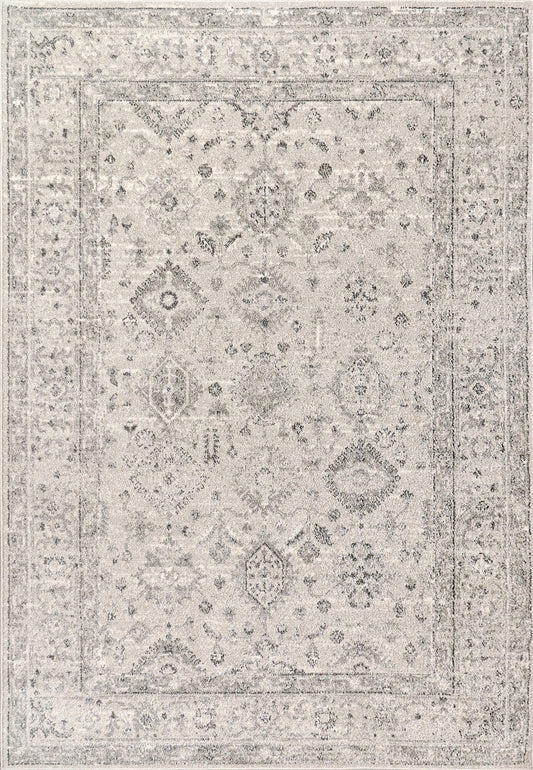 Eclectic 6012-190 Cream/Grey Area Rug