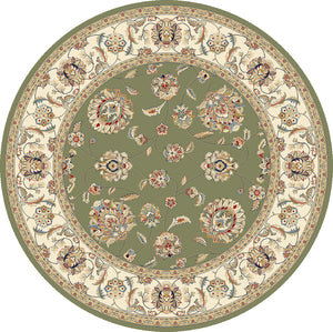 Dynamic Rugs Ancient Garden 57365-4464 Green/Ivory Area Rug
