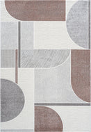 Dynamic Rugs Polaris 46002-6111 Ivory/Grey/Burgundy Area Rug