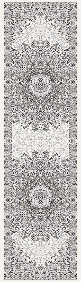 Ancient Garden 57090-6666 Cream/Grey Area Rug