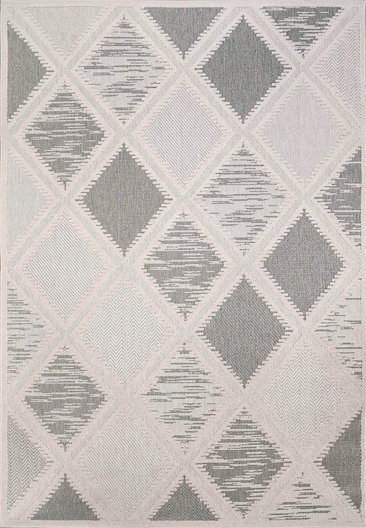 Tessie 6403-901 Grey/Ivory Area Rug