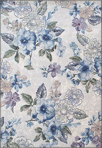 Dynamic Rugs Eclipse 63322-6141 Cream/Blue Area Rug