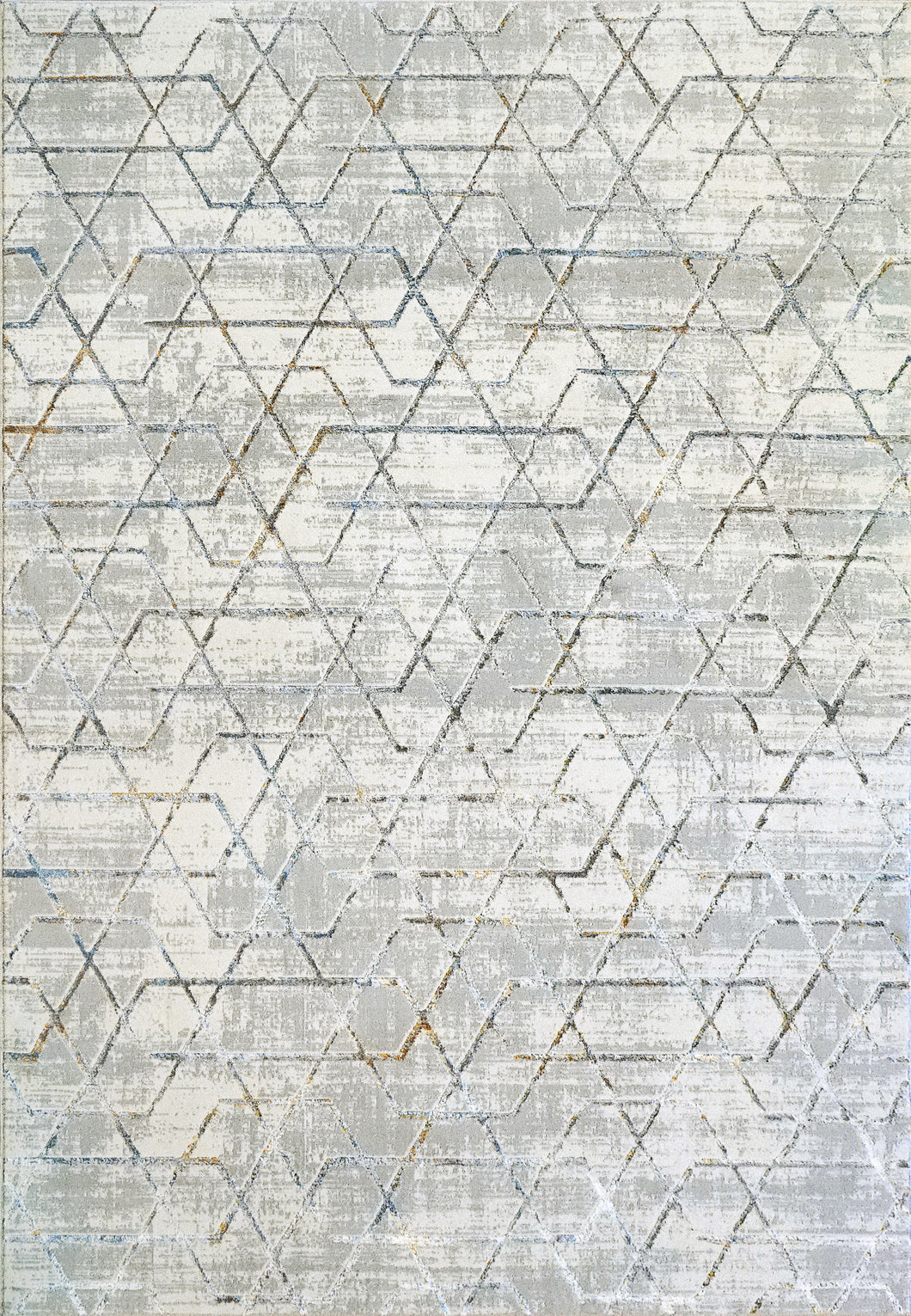 Dynamic Rugs Gold 1352-897 Cream/Silver/Gold Area Rug