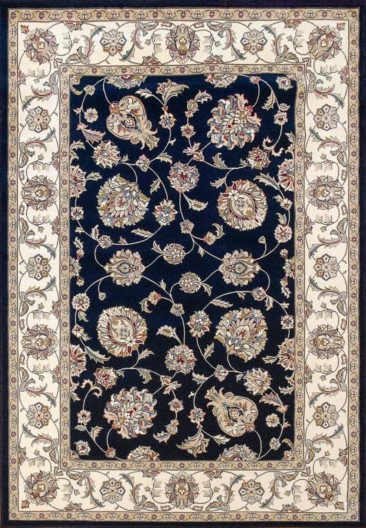 Ancient Garden 57365-3464 Blue/Ivory Area Rug