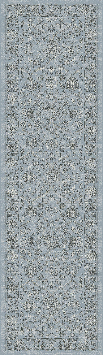 Ancient Garden 57136-4646 Steel Blue/Cream Area Rug