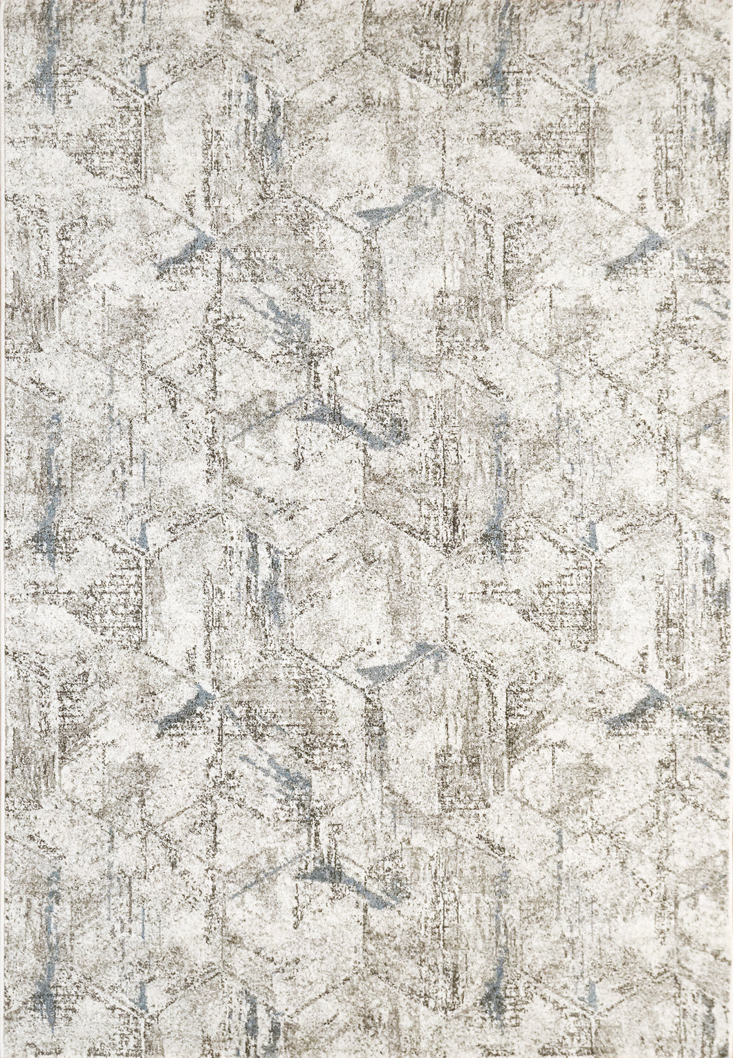 Dynamic Rugs Avenue 3405-6151 Ivory/Grey/Blue Area Rug