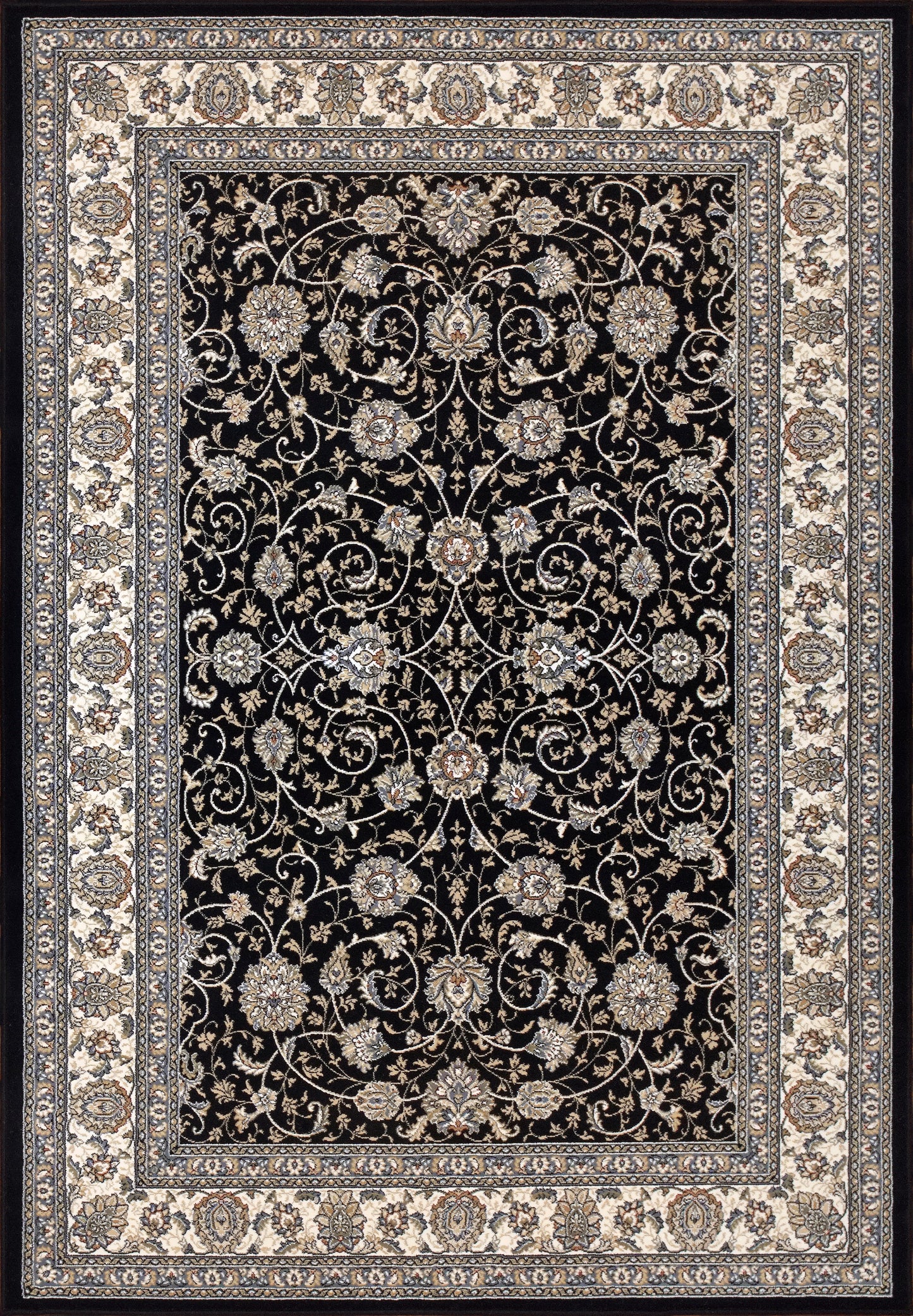 Ancient Garden 57120-3464 Blue/Ivory Area Rug