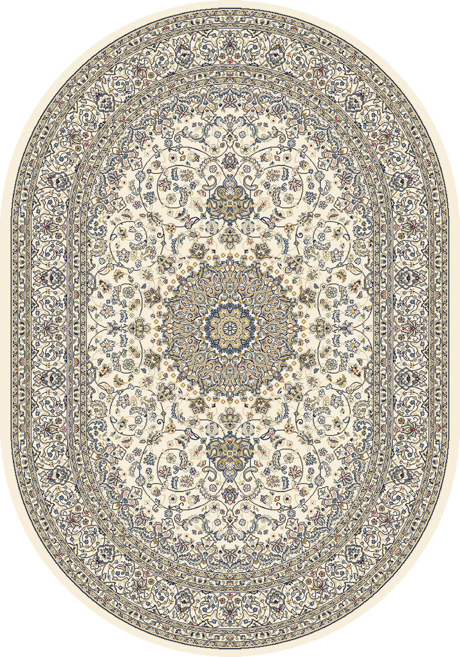 Ancient Garden 57119-6464 Ivory Area Rug