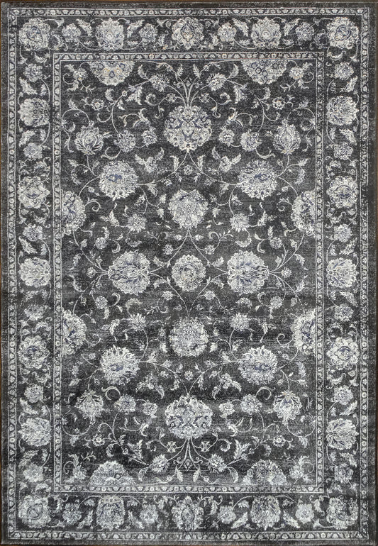 Ancient Garden 57126-3636 Charcoal/Silver Area Rug