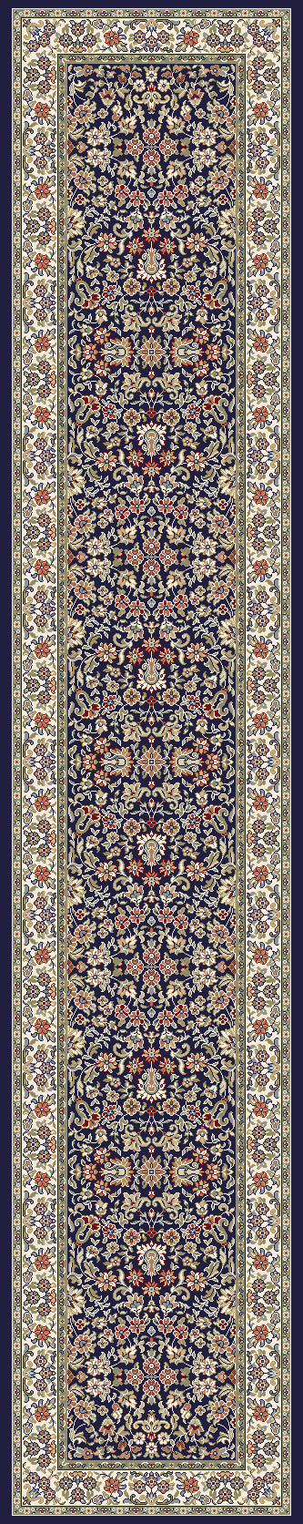 Dynamic Rugs Ancient Garden 57078-3434 Blue/Ivory Area Rug