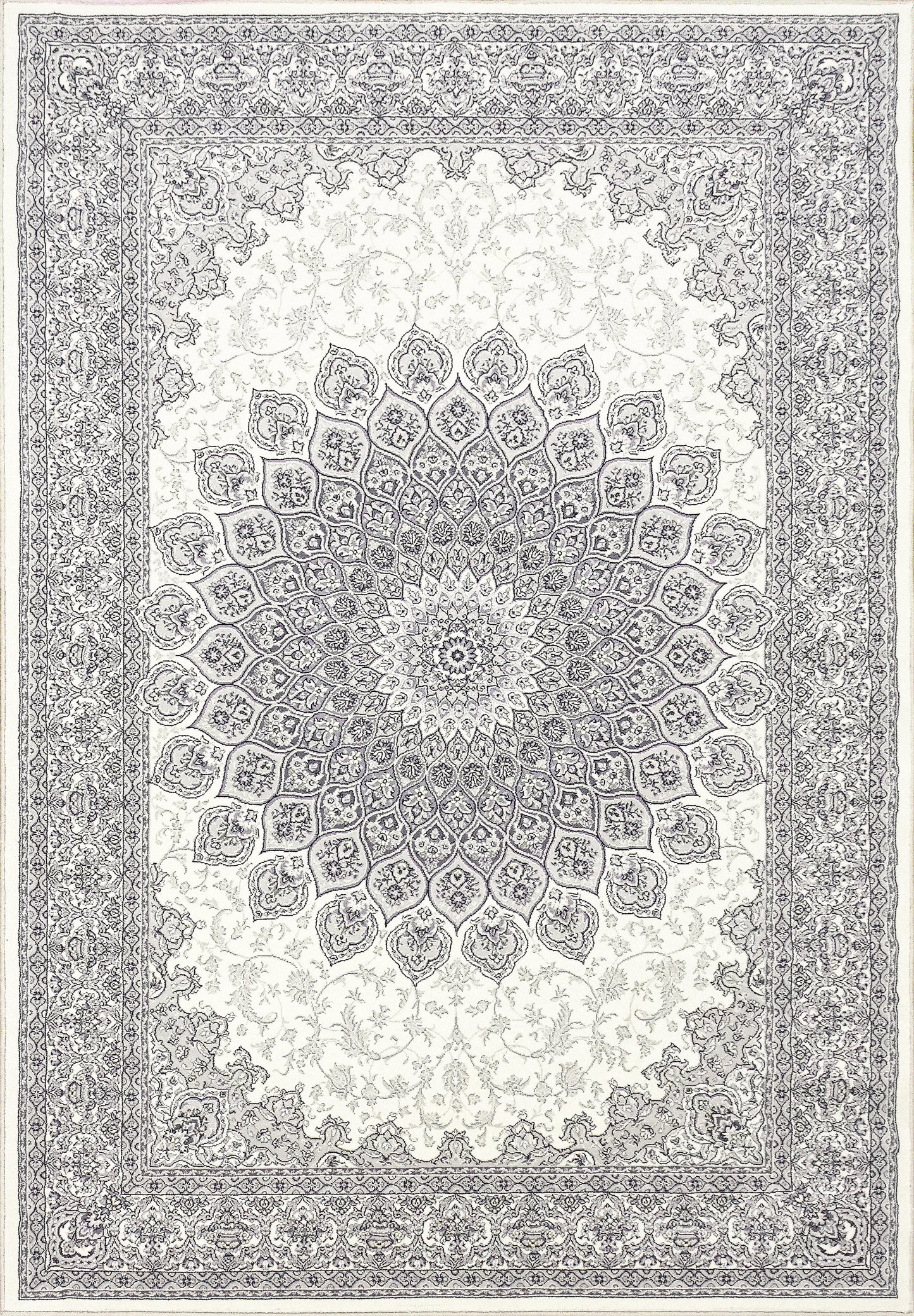 Ancient Garden 57090-6666 Cream/Grey Area Rug