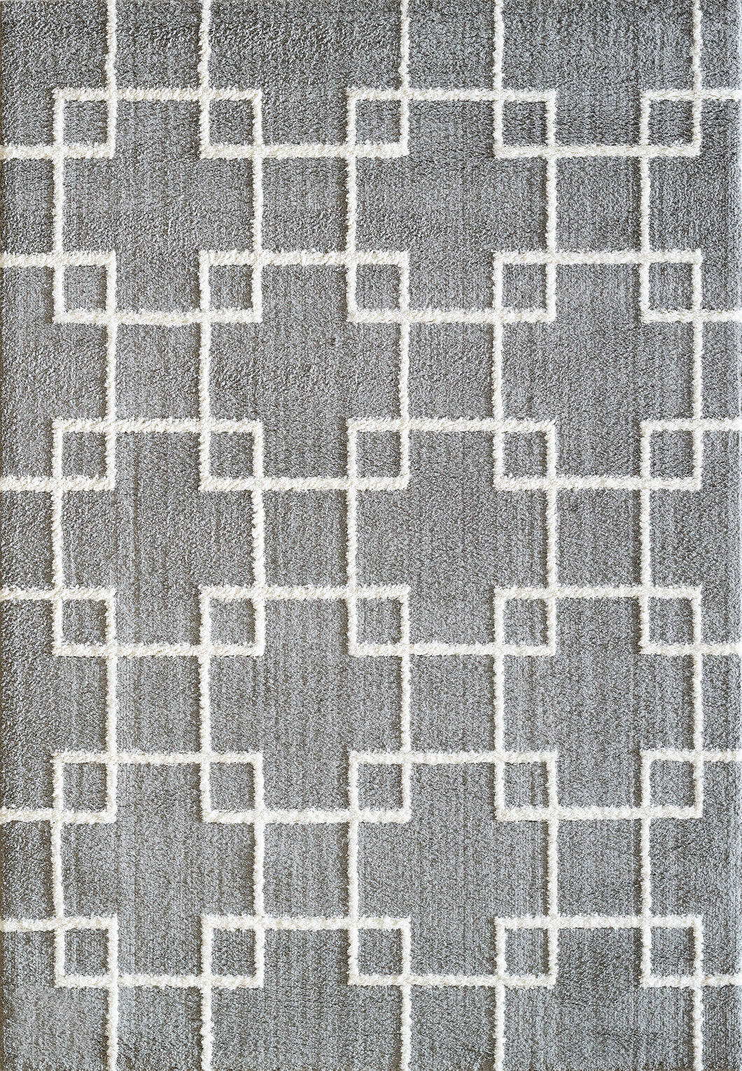 Dynamic Rugs Silky Shag 5901-901 Silver Area Rug