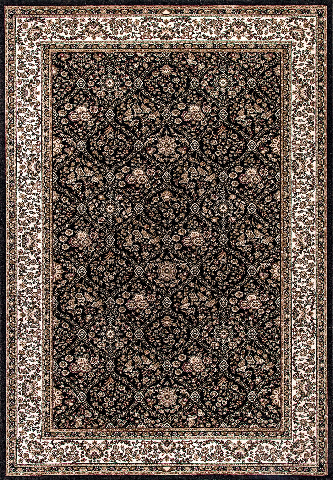 Dynamic Rugs Brilliant 7211-090 Black Area Rug