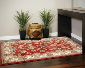 Dynamic Rugs Ancient Garden 57158-1464 Red/Ivory Area Rug