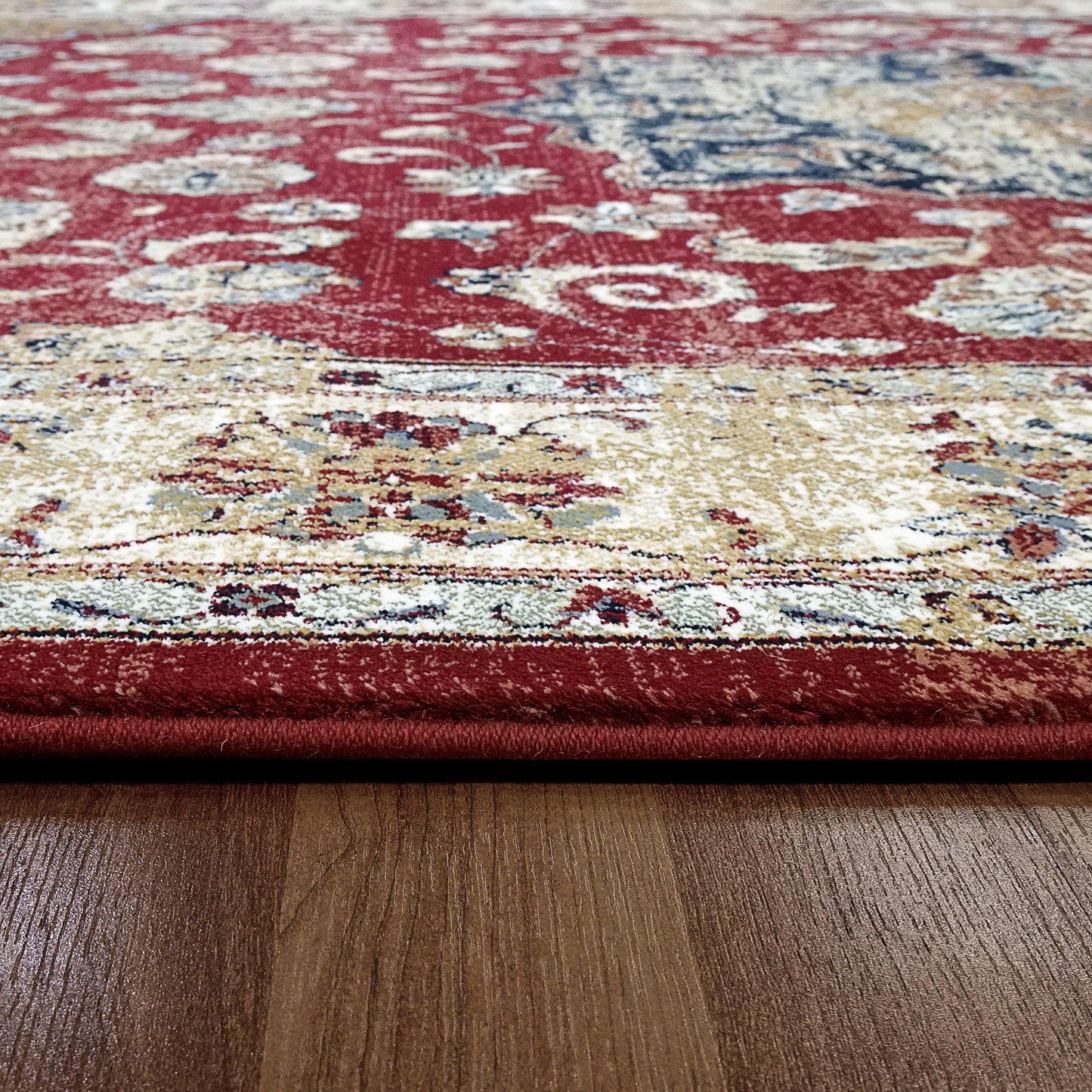 Ancient Garden 57559-1464 Red/Ivory Area Rug