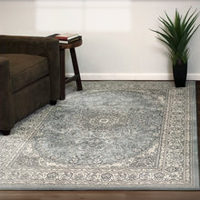 Load image into Gallery viewer, Dynamic Rugs Ancient Garden 57119-4646 Steel Blue/Cream Area Rug
