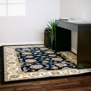 Dynamic Rugs Ancient Garden 57365-3464 Blue/Ivory Area Rug