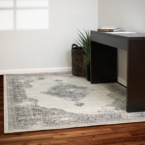Dynamic Rugs Ancient Garden 57557-9696 Soft Grey/Cream Area Rug