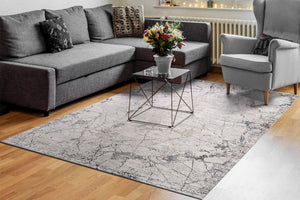 Dynamic Rugs Carson 5221-105 Ivory/Blue Area Rug