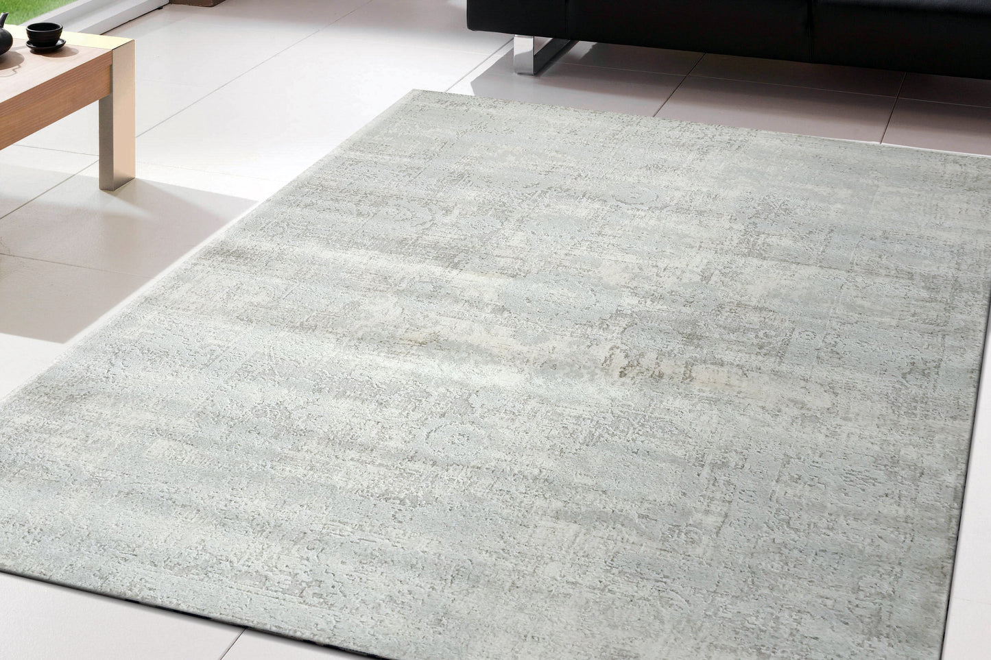 Castilla 3530-109 Cream/Silver Area Rug