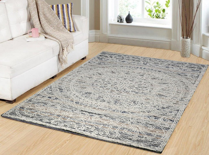 Darcy 1126-157 Ivory/Blue/Gold Area Rug